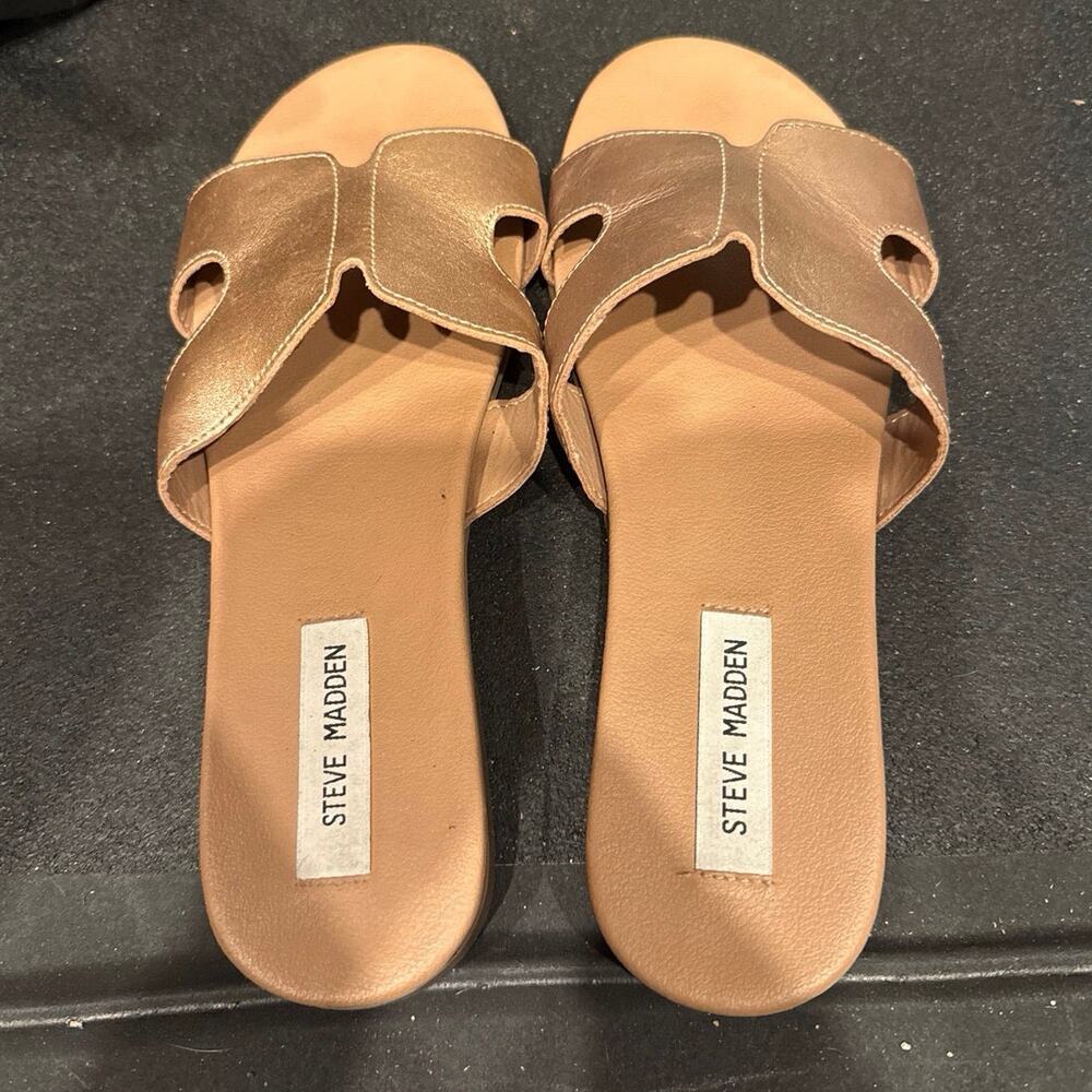 Steve Madden Leather Mules Size 10 Womans